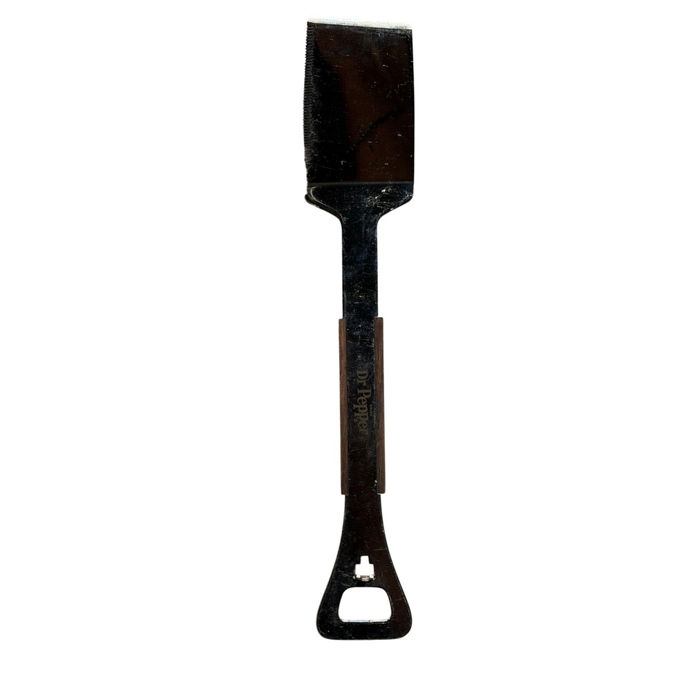 1970s Dr Pepper Advertising BBQ Spatula Vernco Japan Serrated Bottle Opener